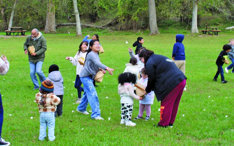 Contributed photo The City of Bay City Christmas in the Park Saturday, Dec. 6 included an afternoon of fun with an ice rink, SnowZilla Jr., snowball fights (with the Mayor at left), holiday crafts and games, tasty food trucks, photos with Santa and the Gwench!