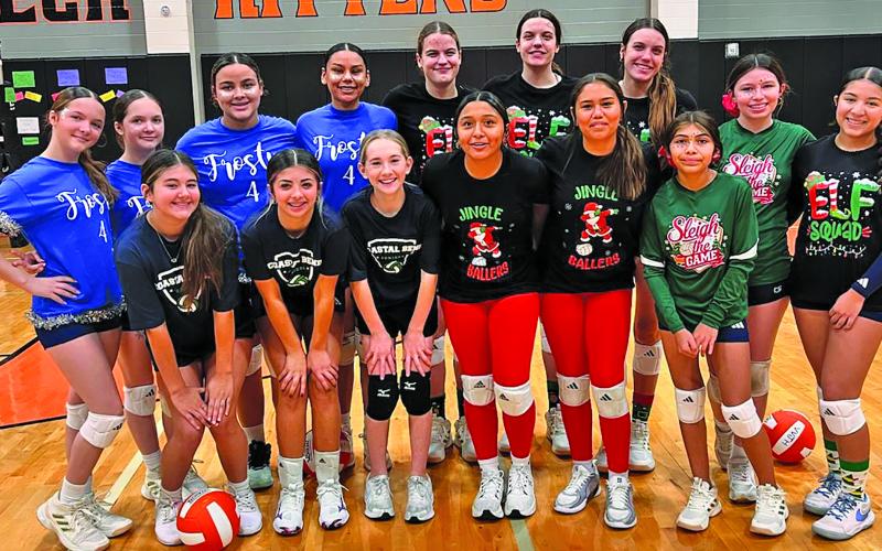 Some of the Van Vleck Junior High and High School Lady Leps competed in a Fast 4s tournament recently. The high school team brought home 1st place in the high school division, and our junior high team earned an impressive 2nd place in the junior division. VVISD photo