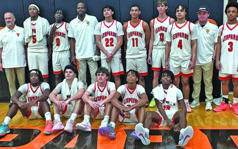 VVISD photo The Leopards beat East Bernard, 46-40, Friday, Jan. 23.