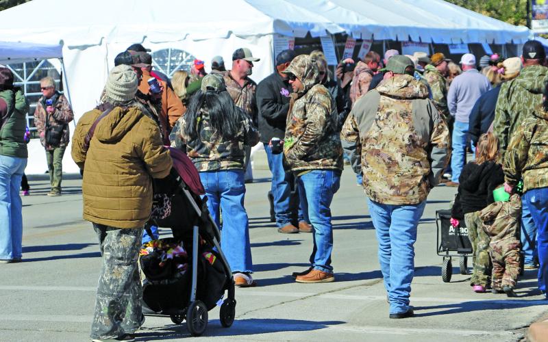 Sentinel Photo/Jessica Shepard Camofest had a good turnout last Saturday, Jan. 31, despite the cold weather. People enjoyed the crowd and food.