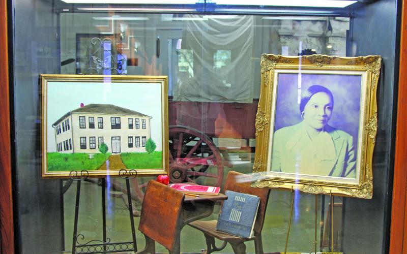 Sentinel Photo/Jessica Shepard Donnye Stone’s Celebrating Black History Month exhibit at Matagorda County Museum.