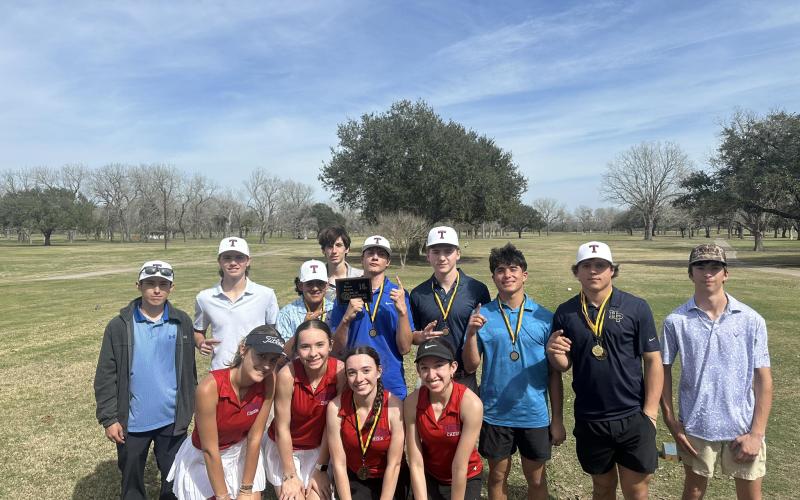 Tidehaven photo Tidehaven Boys golf teams placed 1st as a team and THS Girls who placed 3rd as a team in Victoria recently. Audrey Harvey 4th place Medalist - 103, Bryce Sliva 4th place Medalist - 87,  Cayden Walker 1st place Medalist - 80.