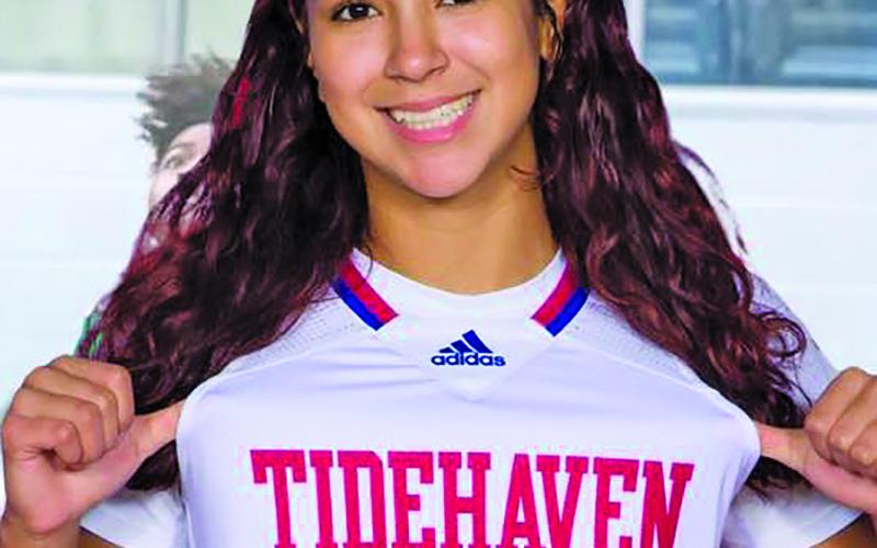 Tidehaven sophomore Adriana Aboytes recently was named to the Texas Association of Basketball Coaches All Region Team. Contributed photo