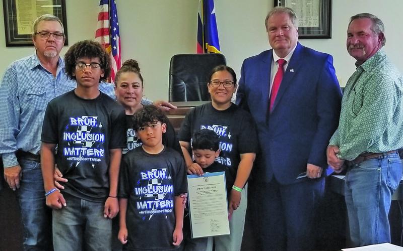 Sentinel Photo/Mike Reddell Commissioners Court proclaimed the month of April as “Autism Awareness Month” in Matagorda County.