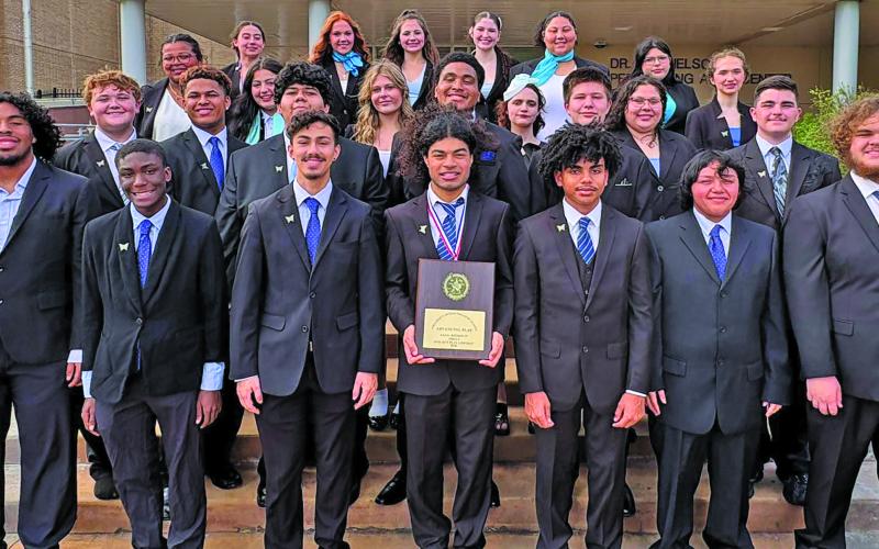 Contributed photo Bay City High School Dungeoneers are officially Area UIL One-Act Play Champions, and several team members were recognized for individual contributions on Saturday, April 11. The Dungeoneers will perform  "Anon(Ymous)" at the Region Championships at Tuloso Midway High School in Corpus Christi next Saturday, April 25.