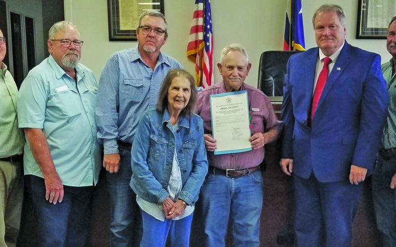Sentinel Photo/Mike Reddell Commissioners Court proclaimed Texas Soil and Water Stewardship Week in Matagorda County April 26-May 3.