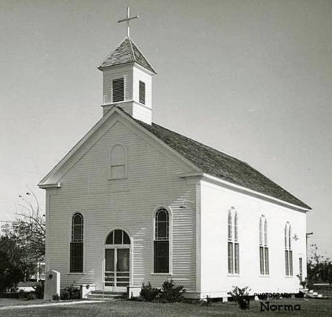 Matagorda County History  & Genealogy page Christ Episcopal Church in Matagorda.