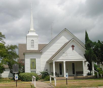Matagorda County History & Genealogy page  Above left is the Matagorda United Methodist Church, which was founded in 1839. 