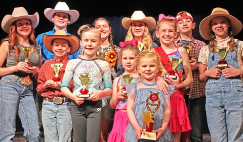 Winners of the Matagorda County Fair & Livestock Association’s annual Talent Show took the stage at the end of the showcase, Sunday, Feb. 25. This year’s winners include Analyn Sutherland, Adyson Sutherland, Meredith Jones, Ansley Kubecka, Kaitlyn Jones, Lyra Saha, Colby Chandler, Ashley Alford, Jacob Oncken, Jase Alford, Kathryn Rodgers, Meredith Williams, Victoria Sliva, and Ryleigh Siptak.