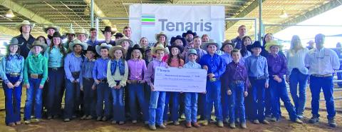 Tenaris photo Tenaris presented $50,000 for a new scholarship, the Tenaris Bay City Scholarship for Agricultural Substantiality.