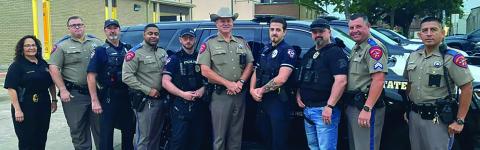 BCPD photo Bay City police officers joined with State Troopers for Operation Semi Stop April 30, targeting commercial motor vehicles.
