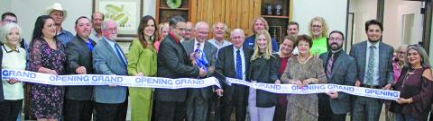 Sentinel Photo/Jessica Shepard Taylor Bros. Funeral Home partnered with the Bay City Chamber of Commerce & Agriculture for an open house ribbon-cutting ceremony on May 6.