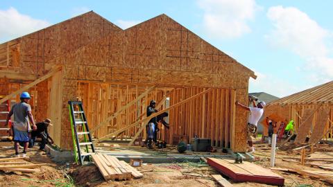 Sentinel Photo/Mike Reddell Several residences at Valor Park are up, while foundations are under way for many more.