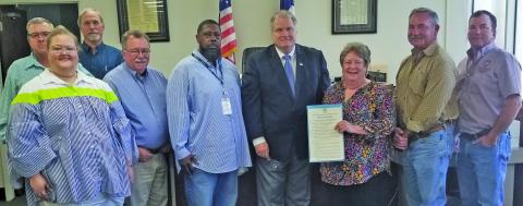 Sentinel Photo/Mike Reddell Commissioners Court approved a proclamation Monday declaring Aug. 4-10, as National Health Center Week in Matatorda County.