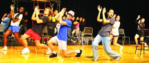 Sentinel Photo/Jessica Shepard Bay City High School Dungeoneers are hard at work during "Chicago: Teen Edition" rehearsal getting their choreography nailed down Monday, Oct. 7. The musical showcase debuts Thursday, Nov. 7 at 7 p.m. with tickets for sale online in advance and at the door. 