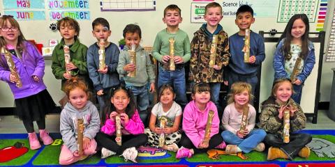 VVISD photo The Van Vleck ISD kindergarten classes are learning about Native Americans. Mrs Brown’s class made totem poles and learned about the importance of them.