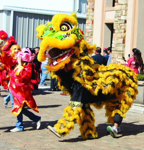 Sentinel Photo/Jessica Shepard Palacios residents celebrated Lunar New Year with a variety of traditional fanfare on Saturday, Feb. 1. The dragon and lion dancers above symbolically drove away bad luck from the previous year and ushered in goodwill for 2025. See more photos from the celebration on Page 8.