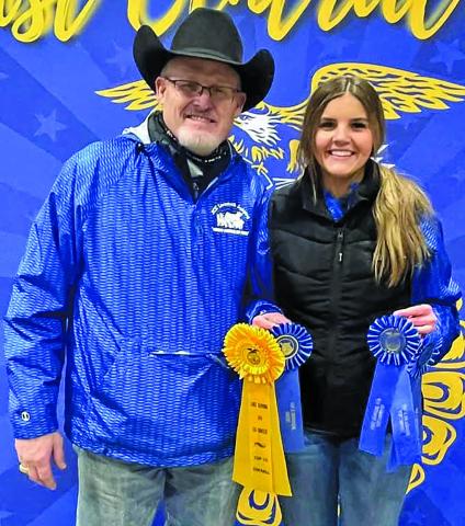 Van Vleck Junior High student Laynee Matchett competed at the San Antonio Livestock Show this past weekend in the Livestock Judging Contest. She worked hard and represented Van Vleck Junior FFA and earned the following. East Central FFA Livestock Judging Competiton (77 junior contestants): 3rd in goats; 3rd in sheep; 10th in pigs; 2nd in class questions; 4th place overall San Antonio Livestock Show (133 Junior FFA contestants): 4th Place Overall Contributed photo