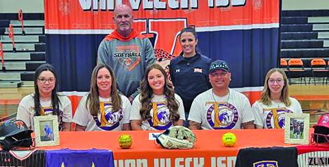 VVISD photo Van Vleck softball player Alexa Zuniga recently signed her letter of Intent to play softball at Texas College in Tyler. 