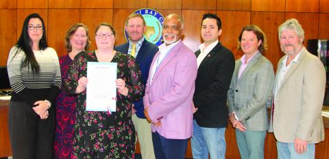 Sentinel Photo/Mike Reddell City Council approved a proclamation declaring April 6-12 as National Library Week at council’s meeting April 8. 