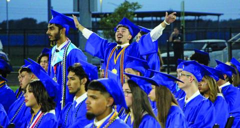 Sentinel Photo/Jessica Shepard Amongst Bay City High School's 258 graduates, many like the senior above were excited to finally receive their diplomas May 23.