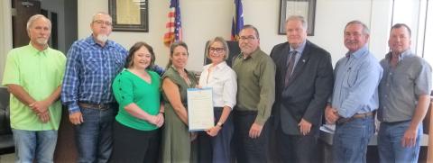 Sentinel Photo/Mike Reddell Matagorda County Commissioners Court proclaimed Mental Health Month at its May 19 meeting.