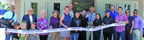 Sentinel Photo/Jessica Shepard Q Nail Lounge partnered with the Bay City Chamber of Commerce & Agriculture for a grand opening ribbon-cutting ceremony on May 15. The nail salon is located at 1916 Nichols Ave in Bay City.