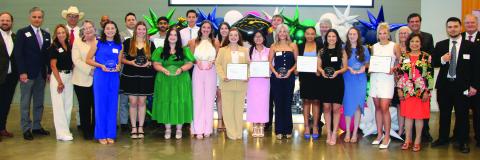 Sentinel Photo/ Mike Reddell Tenaris scholarship winners join with Tenaris officials, elected officials and friends at the Tenaris scholarship ceremony last week.