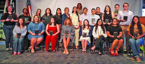 WCJC photo Wharton County Junior College students recently received outstanding achievement awards in seven fields of study: Allied Health, Communication and Fine Arts, Life Sciences, Math and Physical Sciences, Social and Behavior Sciences, Technology and Business, and Vocational Sciences. 