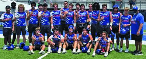 Contributed photo Tidehaven 7on7 defeated East Bernard in the qualifying round of the Rice Consolidated state qualifying tournament last week and will advance to state. 