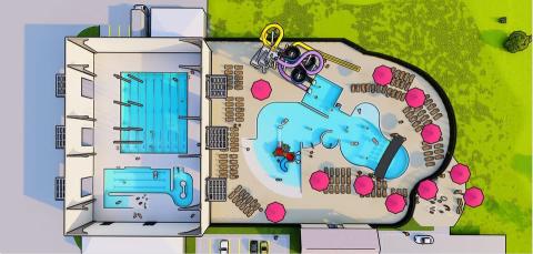 Contributed Photo Projected layout for Matagorda County Regional Aquatics Center