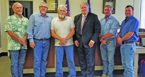 Photo/Amanda Campos Matagorda County Commissioners Court accepted the Matagorda County Historical Commission’s 2025 report at the court’s meeting Monday, March 2, Texas Independence Day.
