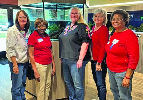 Contributed photo Pictured are MCRTA Officers Barbara Gordon, Jessie Stone, Mena Collins, Dr. Dianne Farrar, and Carol Crow. Officers not pictured are Barbara Evanicky and Lucia Hyde.   