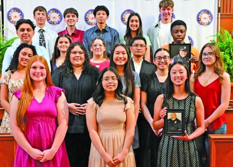 BCPD photo This year’s Shop with a Cop Scholarship Winners. The young men and women received college or dual-credit scholarships.