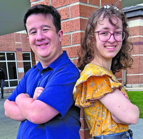 BCISD photo Salutatorian Jasmine Glenn (right)