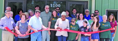 The Harvest House/Church of Christ Food Pantry Grand Opening was held Friday, May 15. The Harvest House project, at 1100 Nichols Av., was funded through a grant passed through the County and supported by the Texas Department of Housing and Community Affairs in the total amount of $1,273,150. County Grant Administrator Crystal Morones, far right, played a key role in seeing the project through its completion. Sentinel photo/ Mike Reddell
