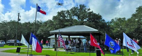 On Monday May 25th Hawley Cemetery held its annual Memorial Day Program. The weather was beautiful and there was a great turnout. During the Star Spangled Banner, those attending enjoyed a flyer by Flying V Aviation out of Louise. It was a special moment of the day.  Contributed photo