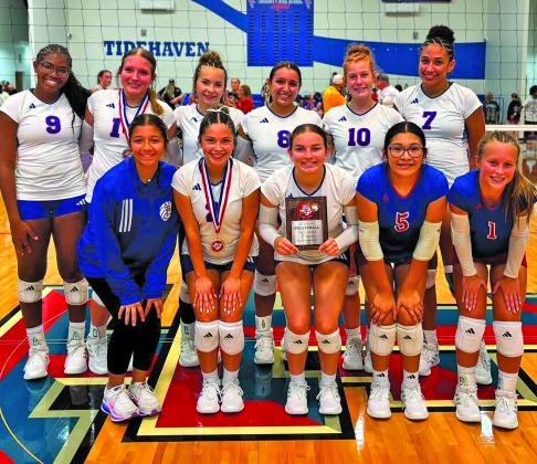 The Tidehaven Tigerettes placed  second in the Gold Bracket at The Tigerettes’ Volleyball Tournament.  Tidehaven  ISD photo