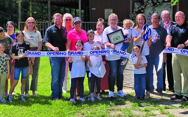 Courtesy photo Bay City Chamber of Commerce &amp; Agriculture and Anchor Point Academy hosted a ribbon cutting last week at the Matagorda County Birding Nature Center (MCBNC) in Bay City, Anchor Academy is Bay City’s newest nature-based private school on 35 acres at MCBNC. The academy is a fully accredited Christian microschool enrolling K-6 full &amp; part-time students in its individualized, project-based program.