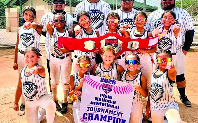 Contributed photo 8u champion finish in the USA Pixie National Tournament in Lake Jackson