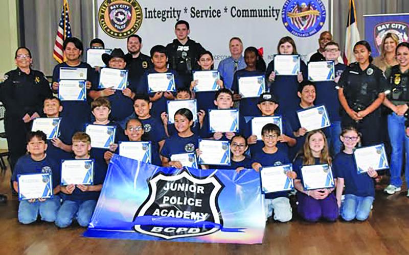 BCPD photo Bay City Police Department announced the recent graduating class from the Junior Police Academy. The Academy’s third class had 23 graduates.