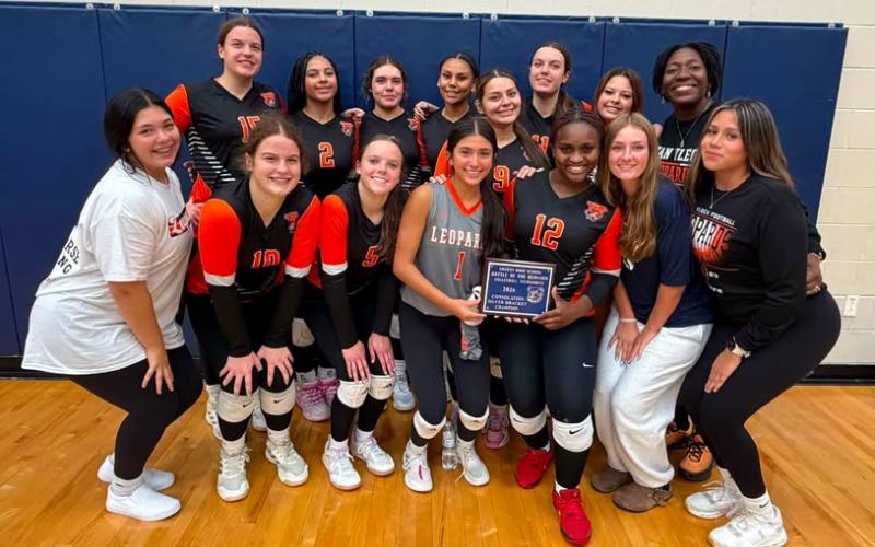 VVISD photo Van Vleck Lady Leopard Volleyball recently went undefeated and finished it off with a championship win over the Columbia Lady Necks to bring home the Silver Bracket Championship!
