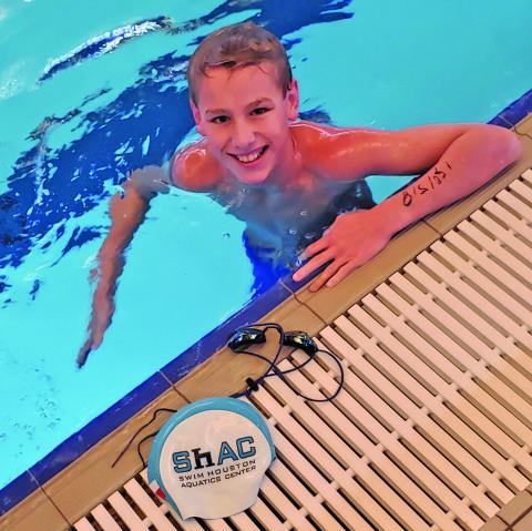 Contributed photo Keegan Spencer at Gulf Short Course Championship II meet.