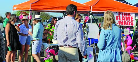 There were colorful sights to behold at the Great Steak Cook-Off Saturday at the Bay City Civic Center. While most of the colors were found at the different booths, it was also worn by those attending. Sentinel Photo  by Jessica Shepard