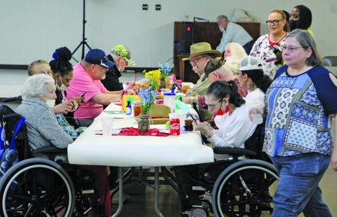 Sentinel photo/Mike Reddell Matagorda County Fair & Livestock Association (MCFLA) Senior Citizen Day brought in a good turnout March 3.