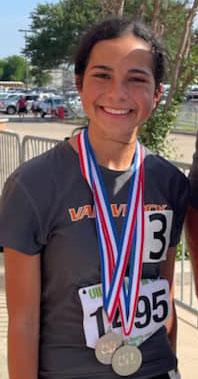 Van Vleck’s Emilee Schneider will be competing at state on May 12 and 13 in the 3200 m and 1600 m runs. Van Vleck photo
