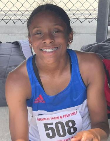 Tidehaven’s Mary Johnson placed second in high jump and earned a berth to the state meet. Tidehaven photo