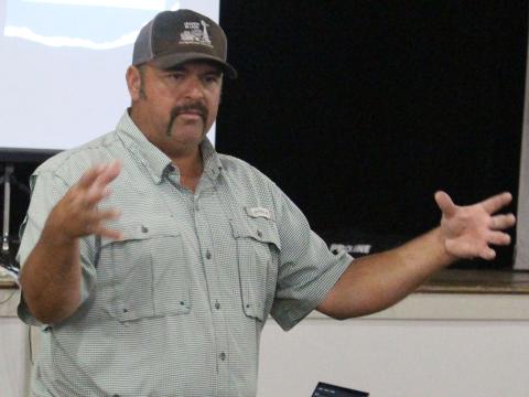 Photo by Jessica Shepard Aaron Sumrall spoke at Farm  & Field Symposium