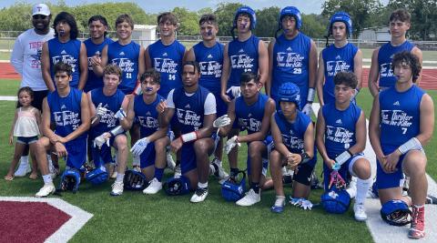 Contributed photo Tidehaven’s 7on7 squad that qualified for state tournament.