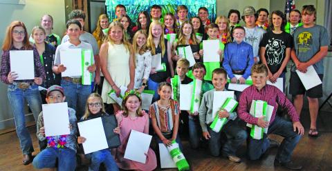 Sentinel photo/Jessica Shepard Countywide 4-H awards were handed out to children during the annual “4-H Awards Celebration” Thursday, July 21, at the Bay City Service Center. 